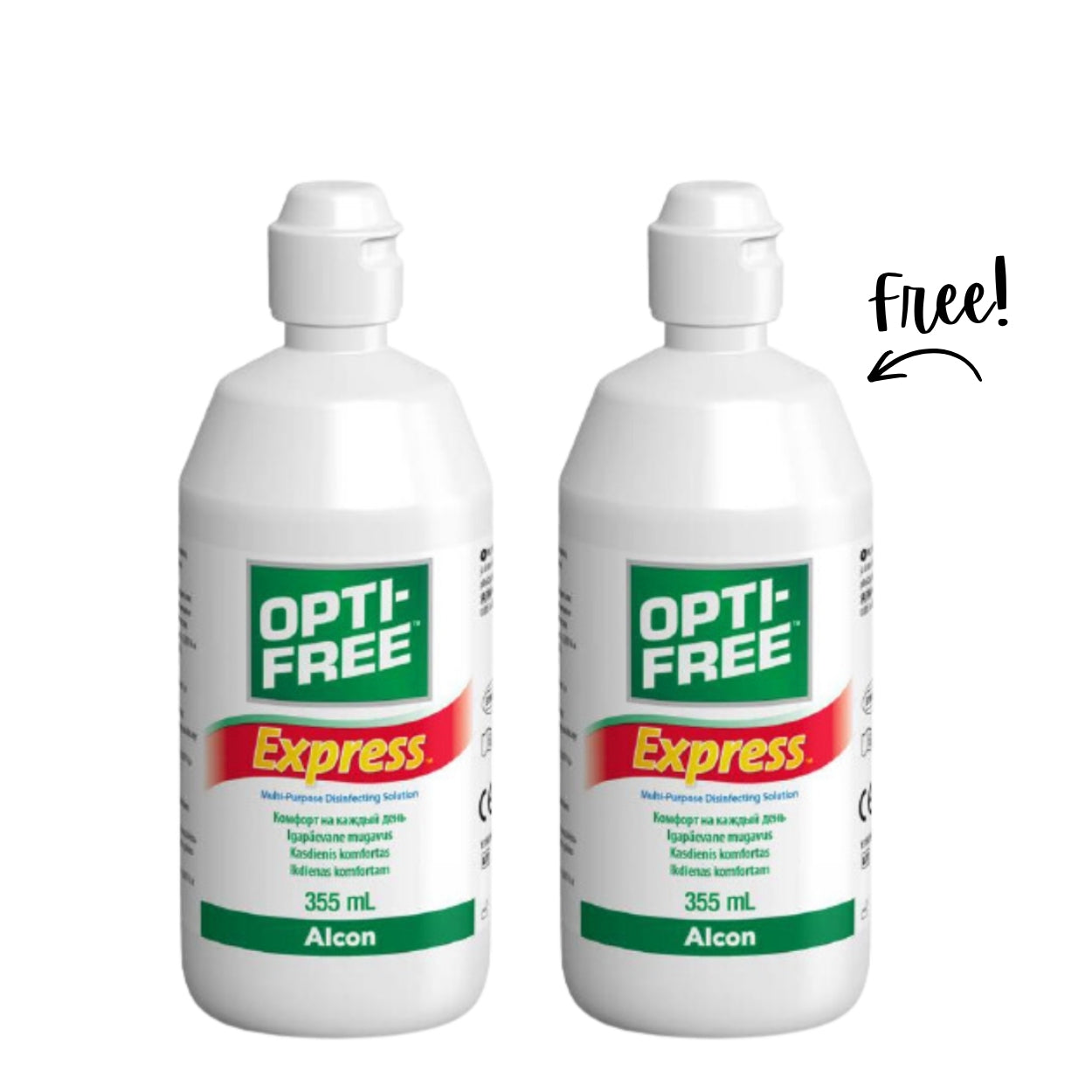 Buy 1 Get 1 | Opti-Free Multi-Purpose Disinfecting Solution 2 x 355 ML